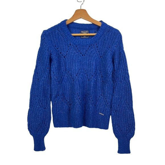 Abercrombie & Fitch Sweaters - Abercrombie & Fitch Blue Pullover Sweater Scoop Neck size Small